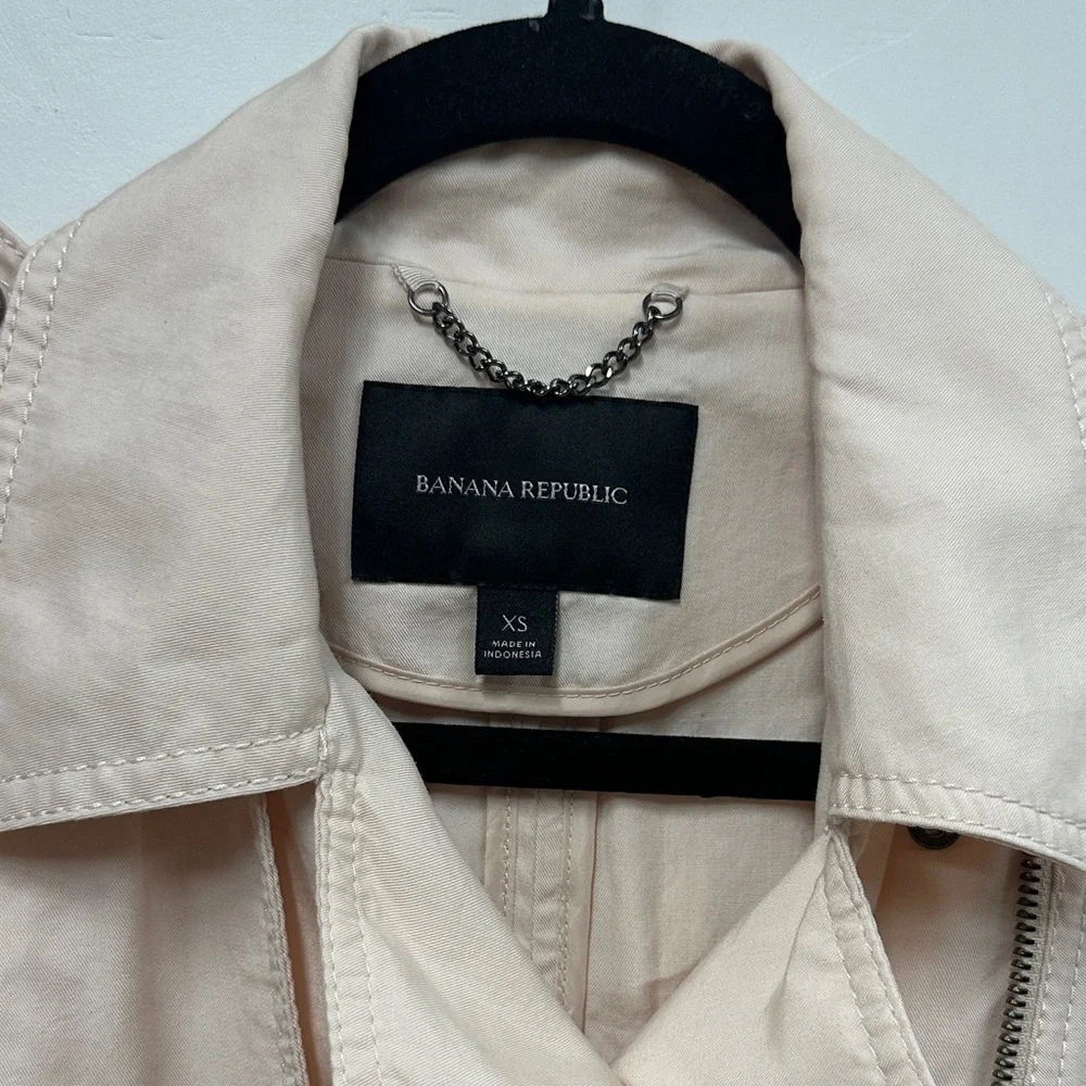 Banana Republic Blush Utility drapery moto Jacket xs